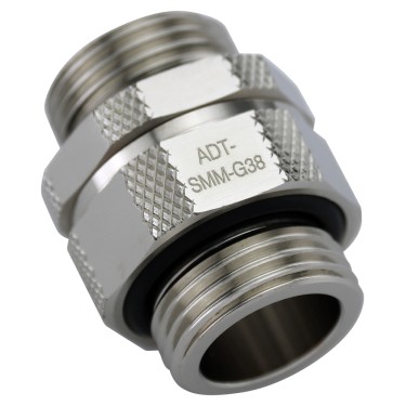 Fitting Coupling Adapter, Swiveling Male-Male, G 3/8 BSPP