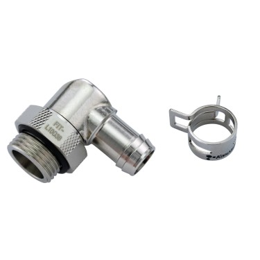 Rotary Elbow Barb Fitting for ID 10mm (3/8in), G 3/8 BSPP