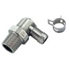 Rotary Elbow Barb Fitting for 10mm (3/8in) ID, 3/8 NPT