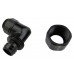 Rotary Elbow Compression Fitting for 10mm x 13mm (3/8in x 1/2in) *Black*, G 1/4 BSPP
