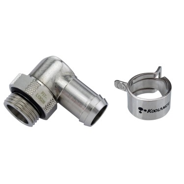 Rotary Elbow Barb Fitting for 13mm (1/2in) ID, G 3/8 BSPP