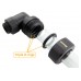 Compression Fitting for OD 16mm (5/8in) Rigid Tubing *Black*, G 1/4 BSPP