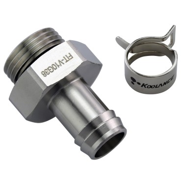 Barb Fitting for ID 10mm (3/8in), G 3/8 BSPP