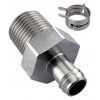 Barb Fitting for ID 10mm (3/8in), 1/2 NPT