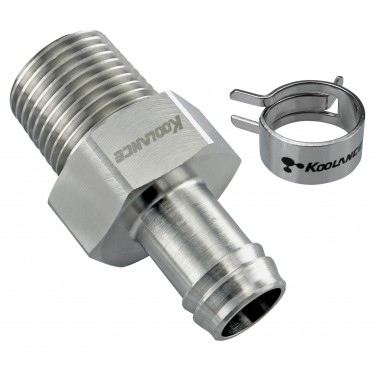 Barb Fitting for ID 10mm (3/8in), 3/8 NPT
