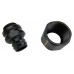 Compression Fitting for 10mm x 13mm (3/8in x 1/2in) *Black*, G 1/4 BSPP