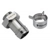 Barb Fitting for ID 13mm (1/2in), Stainless Steel, G 1/4 BSPP