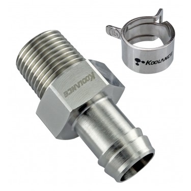 Barb Fitting for ID 13mm (1/2in), 3/8 NPT
