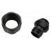 Compression Fitting for 13mm x 16mm (1/2in x 5/8in) *Black*, G 1/4 BSPP