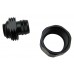 Compression Fitting for 13mm x 19mm (1/2in x 3/4in) *Black*, G 1/4 BSPP