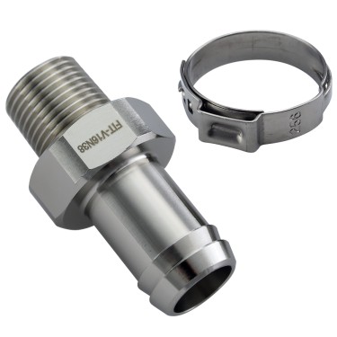 Barb Fitting for ID 16mm (5/8in), 3/8 NPT