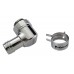 Rotary Elbow Barb Fitting for ID 10mm (3/8in), G 1/4 BSPP