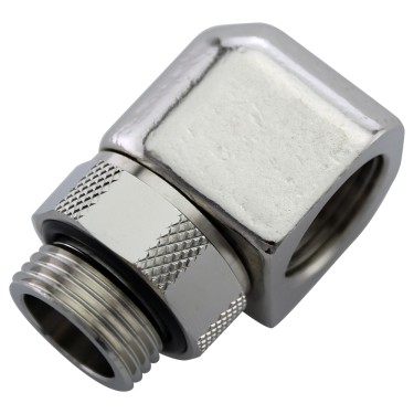Fitting Single, Swiveling Elbow, G 3/8 BSPP