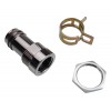 Barb Fitting With Panel Mount Threaded Socket for ID 13mm (1/2in), G 1/4 BSPP