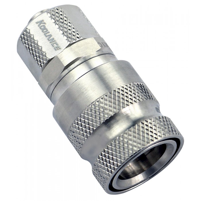 QD2 Female Quick Disconnect No-Spill Coupling, Compression for