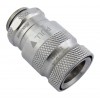 QD2 Female Quick Disconnect No-Spill Coupling, Male Threaded G 1/4 BSPP