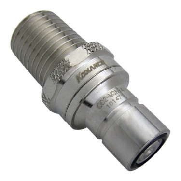 QD2 Male Quick Disconnect No-Spill Coupling, Male Threaded, 1/4 NPT