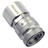 QD3 Female Quick Disconnect No-Spill Coupling, Compression for 10mm x 16mm (3/8in x 5/8in)