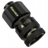 QD3 Female Quick Disconnect No-Spill Coupling, Compression for 13mm x 19mm (1/2in x 3/4in) *Black*