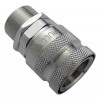 QD3 Female Quick Disconnect No-Spill Coupling, Panel Female Threaded G 1/4 BSPP