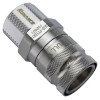 QD3 Female Quick Disconnect No-Spill Coupling, Compression for 10mm x 13mm (3/8in x 1/2in)