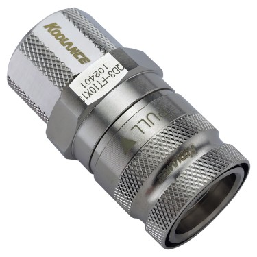 QD3 Female Quick Disconnect No-Spill Coupling, Compression for 10mm x 13mm (3/8in x 1/2in)