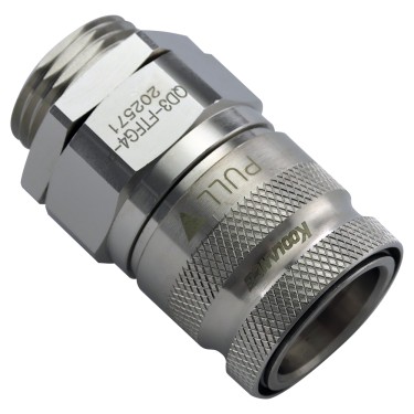 QD3 Female Quick Disconnect No-Spill Coupling, Panel Female Threaded G 1/4 BSPP