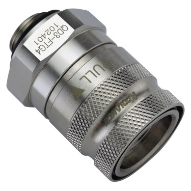 QD3 Female Quick Disconnect No-Spill Coupling, Male Threaded G 1/4 BSPP