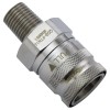 QD3 Female Quick Disconnect No-Spill Coupling, Male Threaded, 1/4 NPT