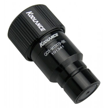 QD3 Male Quick Disconnect No-Spill Coupling, Compression for 13mm x 19mm (1/2in x 3/4in) *Black*