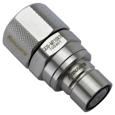 QD3 Male Quick Disconnect No-Spill Coupling, Compression for 10mm x 16mm (3/8in x 5/8in)