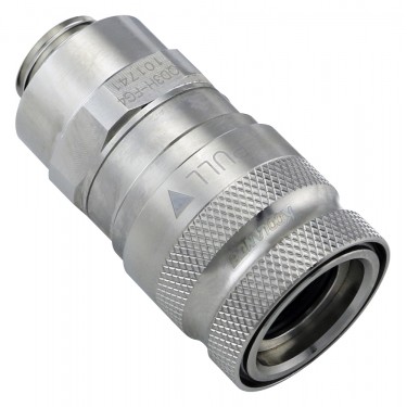 QD3H Female Quick Disconnect No-Spill Coupling, Male Threaded G 1/4 BSPP