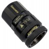 QD4 Female Quick Disconnect No-Spill Coupling, Compression for 13mm x 19mm (1/2in x 3/4in) *Black*