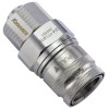 QD4 Female Quick Disconnect No-Spill Coupling, Compression for 13mm x 19mm (1/2in x 3/4in)