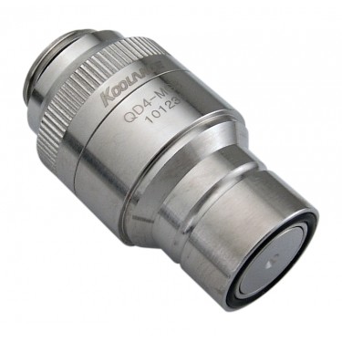 QD4 Male Quick Disconnect No-Spill Coupling, Male Threaded G 3/8 BSPP