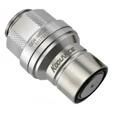 QD4 Male Quick Disconnect No-Spill Coupling, Male Threaded G 3/8 BSPP
