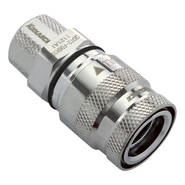 QDT2 Viton Female Quick Disconnect No-Spill Coupling, Compression for 06mm x 10mm (1/4in x 3/8in)