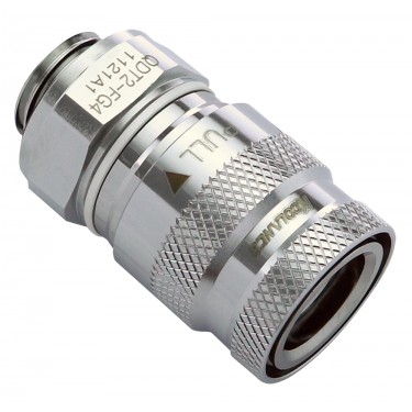 QD2T EDPM Female Quick Disconnect No-Spill Coupling, Male Threaded G 1/4 BSPP