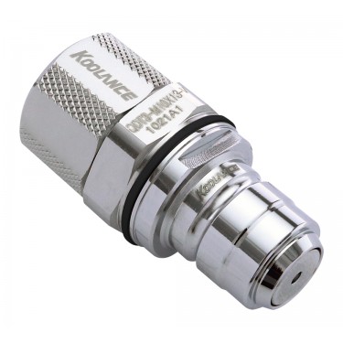QDT3 Viton Male Quick Disconnect No-Spill Coupling, Compression for 10mm x 13mm (3/8in x 1/2in)