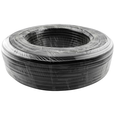 Tubing Roll, PVC Black, Dia: 13mm x 16mm (1/2in x 5/8in) - [Length 100m / 328ft] 