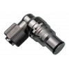 VL3N Male Quick Disconnect No-Spill Coupling, Angle for 10mm x 13mm (3/8in x 1/2in)