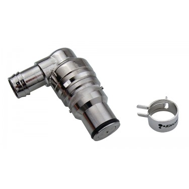 VL3N Male Quick Disconnect No-Spill Coupling, Angle Barb for ID 10mm (3/8in)