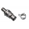 VL3N Male Quick Disconnect No-Spill Coupling, Panel Barb for ID 13mm (1/2in)