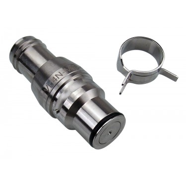 VL4N Male Quick Disconnect No-Spill Coupling,, Barb for ID 16mm (5/8in)